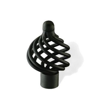 Siro Designs 1 3/8 in Black Provence Novelty Cabinet Knob