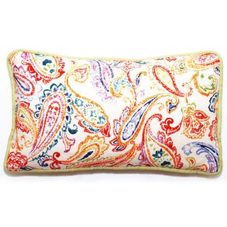 Bali Collection Rectangular Multicolor Paisley Throw Pillow Throw Pillows