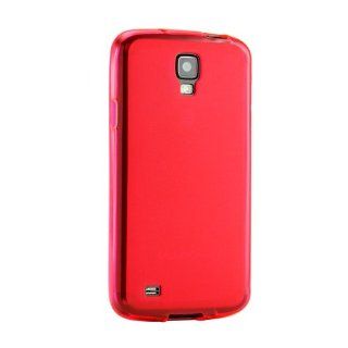 Gearonic Transparent Matte TPU Gel Soft Case Back Cover Skin for Samsung Galaxy S4 Active i9295   Non Retail Packaging   Red Cell Phones & Accessories