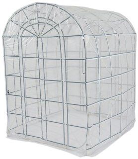 Flower House FHCL566CLW Pop Up Classic Greenhouse Storage Shed, White  Patio, Lawn & Garden