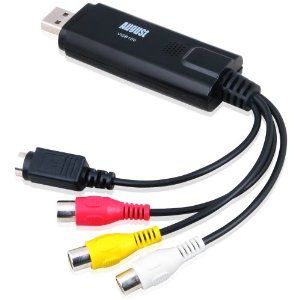 August VGB100 USB 2.0 Video Capture Device Card   Grabber Lead to Convert VHS / S Video / RGB via USB Transfer Cable   For Windows 7 / Vista / XP Electronics