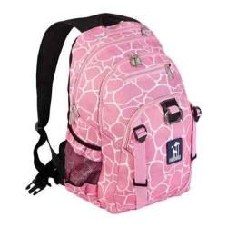 Girls Wildkin Serious Backpack Pink Giraffe