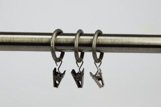 Shop A&F Rod Dcor   10 CURTAIN RINGS W/CLIPS  1 inch, antique brass at the  Home Dcor Store