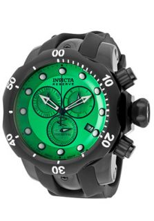 Invicta 12464  Watches,Mens Venom/Reserve Chronograph Light Green Dial Black Polyurethane, Chronograph Invicta Quartz Watches