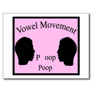 Vowel Movement   Pink Postcards
