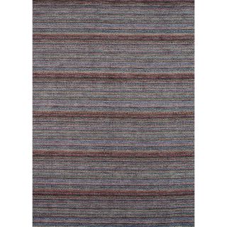 Hand loomed Aria Elderberry Wool Rug (50 X 76)