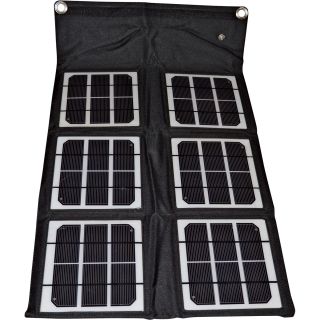 Nature Power Folding Solar Panel — 18 Watt, 1Ah, 6in.L x 6.7in.W x 2in.H Folded Size  Amorphous Solar Panels