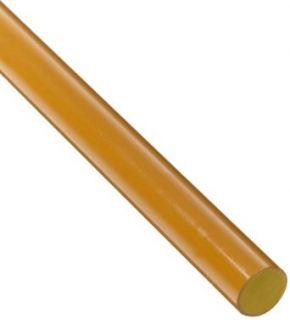 PAI (Polyamide Imide) Round Rod, Opaque Brown, Standard Tolerance, ASTM D7292 S PAI0111, 1" Diameter, 6" Length Polyamide Imide Plastic Raw Materials