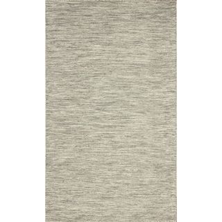 Nuloom Flatweave Wool Contempoary Tweeded Grey Rug (7 6 X 9 6)