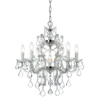 Maria Theresa 6 light Chandelier In Chrome