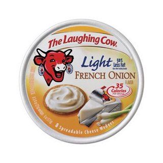 Laughing Cow, Light French Onion, Cheese Spread, 6oz Round (Pack of 4)  Processed Cheese Spreads  Grocery & Gourmet Food