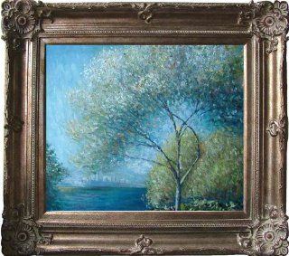 Claude Monet   Antibes, View Of Salis 1888 Hand Painted Framed Oil Painting On Canvas  