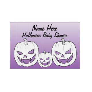 Halloween Pumpkin Baby Shower Yard Signs