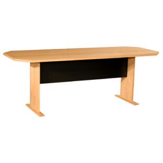 Rush Furniture Modular Real Oak Wood Veneer 7 Conference Table 7490008