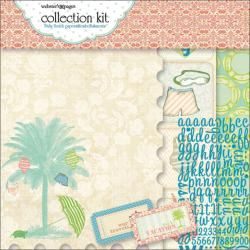Palm Beach Paper Kit 12"X12" Webster's Pages 12 x 12 Scrapbooking Kits
