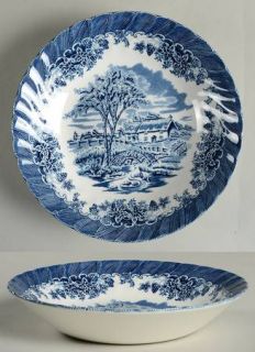 Churchill China Brook Blue, The (Made In England) Coupe Soup Bowl, Fine China Di