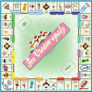 ICE CREAM OPOLY Monopoly Style Board Game Toys & Games