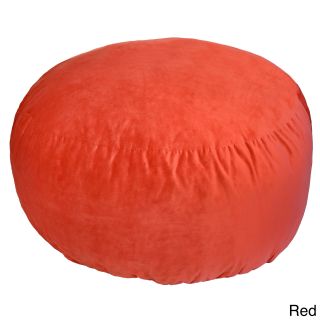 Gold Medal Comfort Cloud 4 foot Foam Bean Bag Red Size Jumbo