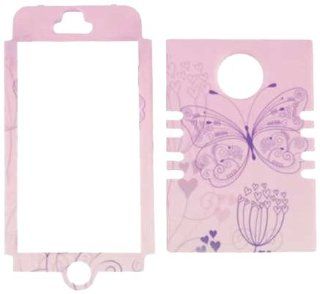 Cell Armor IPHONE4G RSNAP TE575 Rocker Snap On Case for iPhone 4/4S   Retail Packaging   Butterfly and Flower/Light Pink Cell Phones & Accessories