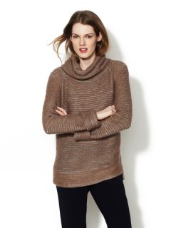 Ribbed Cowl Neck Sweater by Dolan