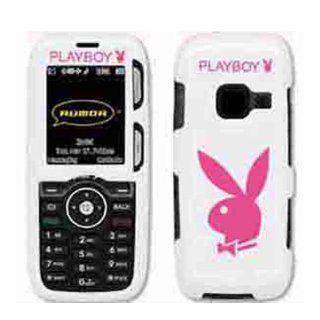 Playboy Snap On Case Rabbit Head for LG Rumor   White/Pink Cell Phones & Accessories
