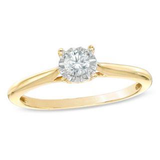 CT. Diamond Solitaire Engagement Ring in 10K Gold   Zales