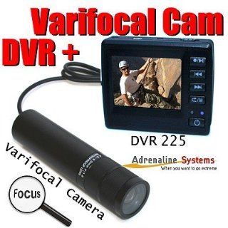 DVR 225 + Varifocal Helmet Camera   Digital Recorder with Extreme Military & Sport Cam   Change angle of view. 