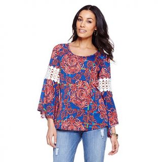 Hot in Hollywood Bell Sleeve Printed Top