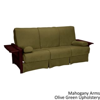 Epicfurnishings Bellevue Perfect Sit   Sleep Transitional style Pillow Top Full size Futon Sofa Green Size Full