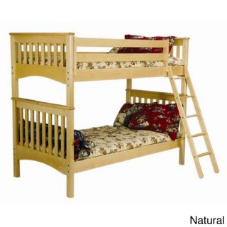 Mission Twin Bunk Bed With Ladder And Safety Rails