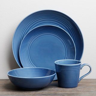 Gordon Ramsey Maze Denim 16 piece Dinnerware Set