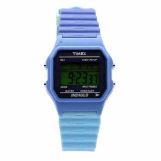 Timex Women's T2N572 Fashion Digitals Premium Blue Gloss Watch Watches
