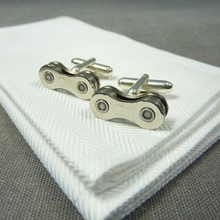 campagnolo chorus bicycle chain cufflinks by velofy