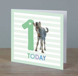 boy ages one to five birthday cards by little blue zebra