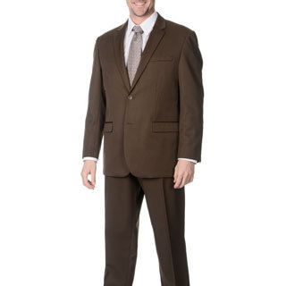 Martino Mens Wool Rich Taupe Wool Blend Suit