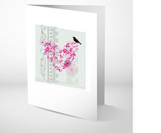 love bird greetings card by 2by2 creative