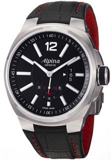 Alpina AL 535AB5AR26  Watches,Alpina Racing GT3 Mens Black Dial Black Alligator Leather, Casual Alpina Automatic Watches