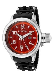 Invicta 1036  Watches,Mens Russian Diver Red Dial Black Polyurethane/Stainless Steel, Casual Invicta Quartz Watches