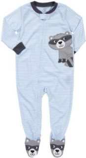 Carter's 1 Pc L/S Footed Sleeper   Raccoon Stripe  4T Clothing