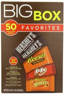 Hershey's Snack Size Assortment Box, 24.2 Ounce  Candy And Chocolate Snack Size Bars  Grocery & Gourmet Food