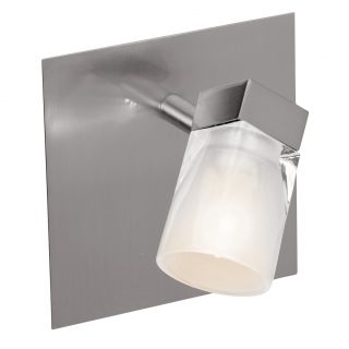 Access Ryan 1 light Brushed Steel Wall Fixture