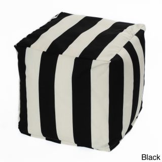 Striped Indoor/ Outdoor Beanbag Cube