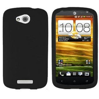 CoverON Soft Silicone BLACK Skin Cover Case for HTC ONE VX ATT [WCA582] Cell Phones & Accessories
