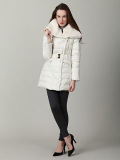 Zoe Fur Collar Coat by Dawn Levy