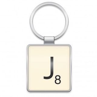 scrabble keyring gift by the letteroom