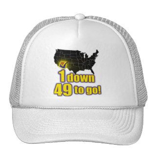 1 down, 49 to go   Arizona Immigration Trucker Hat