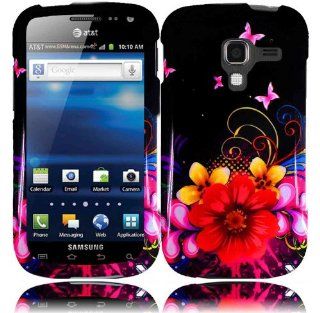 For Samsung Exhilarate i577 Hard Design Cover Case Delusional Flower Cell Phones & Accessories