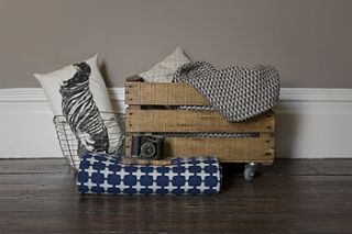 vintage crate on wheels by roost living