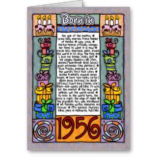 Fun Facts Birthday   Born in 1956 Cards