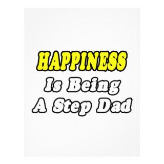 Happiness Is Being a Step Dad Flyer Design